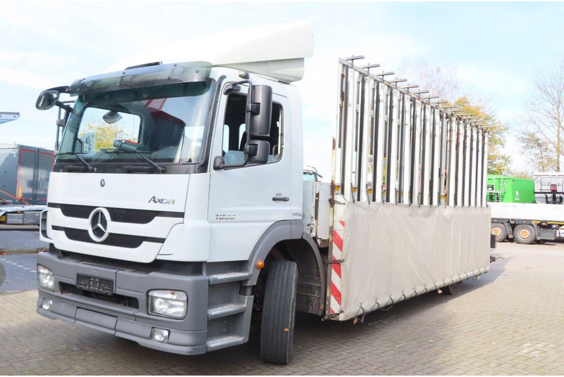 Mercedes-Benz Axor 1833 L Glasstransporter + Crane Palfinger - Kamion: slika 1 Mercedes-Benz Axor 1833 L Glasstransporter + Crane Palfinger - Kamion: slika 1