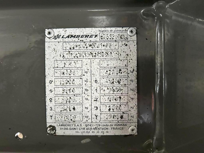 Poluprikolica hladnjače LAMBERET CHŁODNIA / CARRIER 1950 / MULTITEMPERATURA / OŚ PODNOSZONA: slika 11 Poluprikolica hladnjače LAMBERET CHŁODNIA / CARRIER 1950 / MULTITEMPERATURA / OŚ PODNOSZONA: slika 11