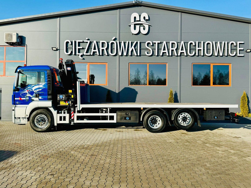 MAN MAN TGS 26.360 // E6 // 6x2 // platforma laweta 7,2m z HDs HMF 1 - Kamion sa tovarnim sandukom, Kamion sa dizalicom: slika 2 MAN MAN TGS 26.360 // E6 // 6x2 // platforma laweta 7,2m z HDs HMF 1 - Kamion sa tovarnim sandukom, Kamion sa dizalicom: slika 2