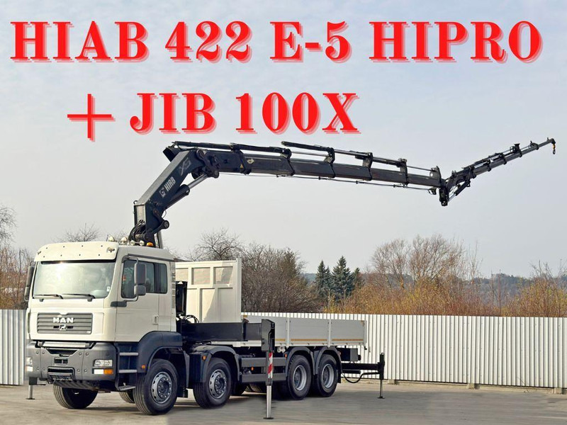 MAN TGA 35.430 * HIAB 422 E - 5 HIPRO + JIB 100X - Kamion sa tovarnim sandukom, Kamion sa dizalicom: slika 1 MAN TGA 35.430 * HIAB 422 E - 5 HIPRO + JIB 100X - Kamion sa tovarnim sandukom, Kamion sa dizalicom: slika 1