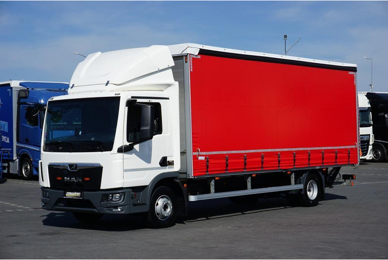 MAN TGL / 12.190 / E 6 / FIRANKA + WINDA / ŁAD. 6 525 KG / 16 PALET - Kamion sa ceradom: slika 1 MAN TGL / 12.190 / E 6 / FIRANKA + WINDA / ŁAD. 6 525 KG / 16 PALET - Kamion sa ceradom: slika 1
