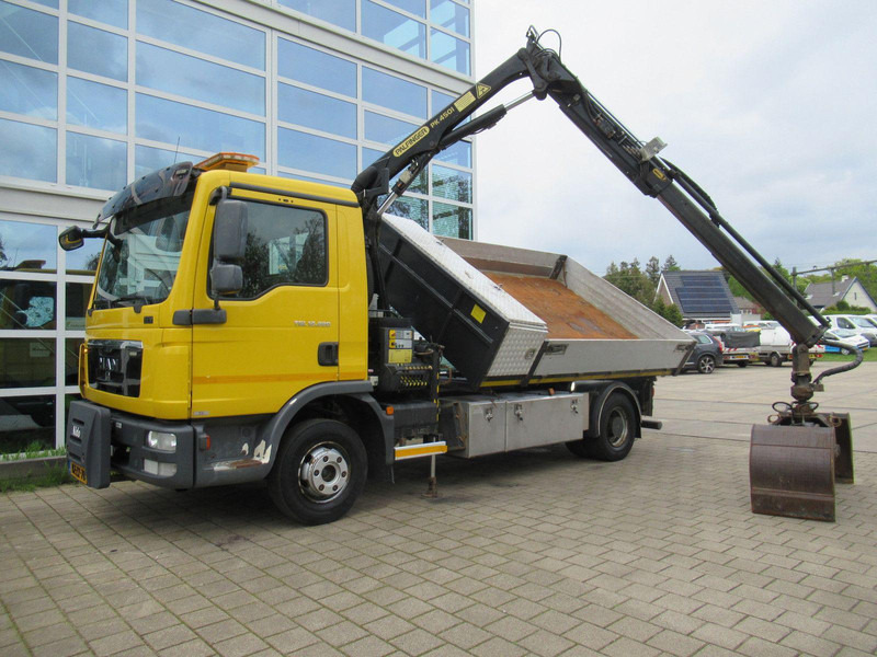 MAN TGL 12.220 4x2 EEV 3-Z. W. Kipper + Palfinger Kr - Kamion sa tovarnim sandukom, Kamion sa dizalicom: slika 3 MAN TGL 12.220 4x2 EEV 3-Z. W. Kipper + Palfinger Kr - Kamion sa tovarnim sandukom, Kamion sa dizalicom: slika 3