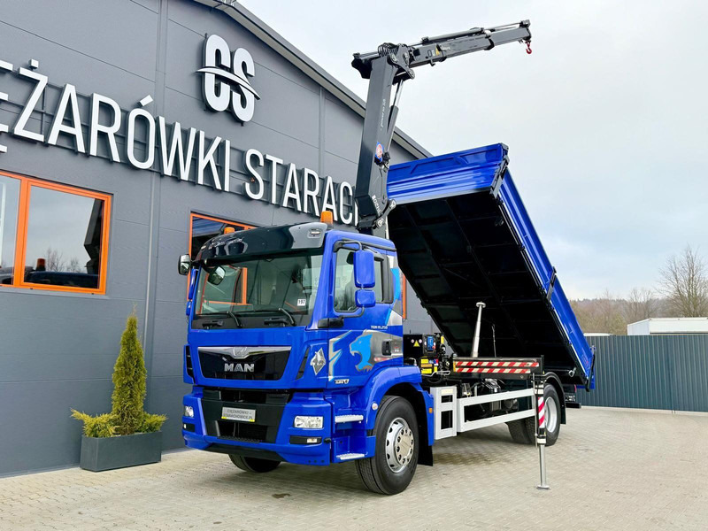 MAN TGM 18.250 wywrotka 3 - stronna + żuraw HDS HMF - Istovarivač, Kamion sa dizalicom: slika 1 MAN TGM 18.250 wywrotka 3 - stronna + żuraw HDS HMF - Istovarivač, Kamion sa dizalicom: slika 1