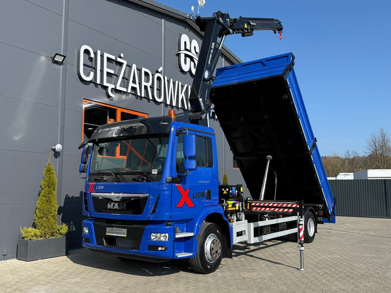 MAN TGM TGL 15.250 / E6 / wywrotka 3-S + HMF żuraw z pilotem / H - Istovarivač, Kamion sa dizalicom: slika 1 MAN TGM TGL 15.250 / E6 / wywrotka 3-S + HMF żuraw z pilotem / H - Istovarivač, Kamion sa dizalicom: slika 1