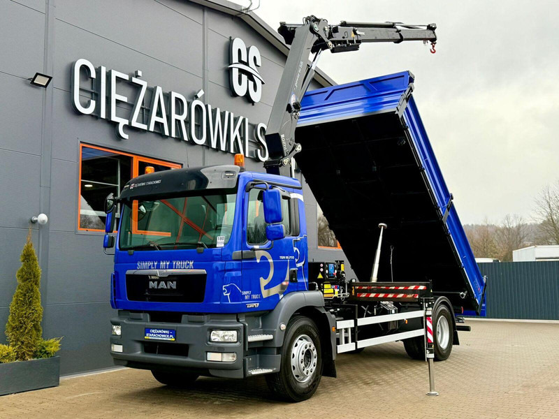 MAN TGM TGL TGS 18.250 // wywrotka 3-S + HDS HMF 1420 - K2 // bu - Istovarivač, Kamion sa dizalicom: slika 1 MAN TGM TGL TGS 18.250 // wywrotka 3-S + HDS HMF 1420 - K2 // bu - Istovarivač, Kamion sa dizalicom: slika 1