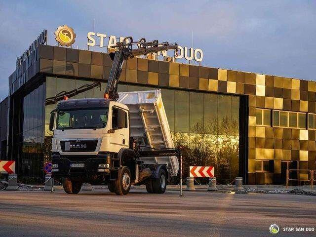 MAN TGS 18.360 4x4 HIAB 144 E-4 Crane Kipper - Istovarivač, Kamion sa dizalicom: slika 1 MAN TGS 18.360 4x4 HIAB 144 E-4 Crane Kipper - Istovarivač, Kamion sa dizalicom: slika 1