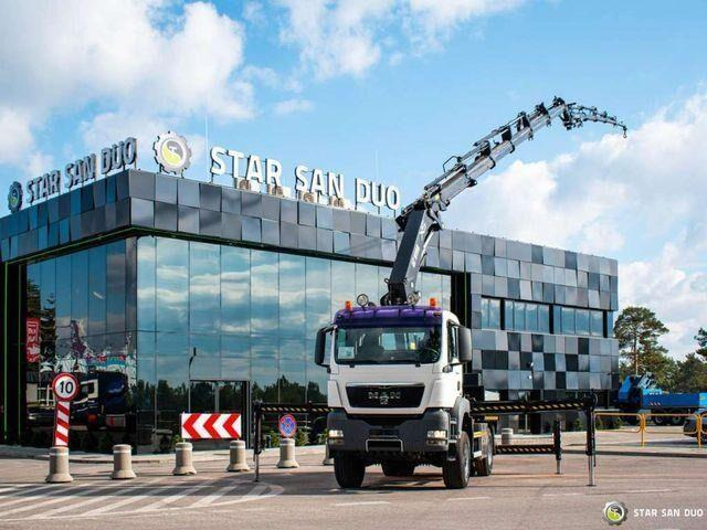 MAN TGS 18.360 4x4 HIAB 377-E6 XS Fly Jib Crane Kra - Kamion sa tovarnim sandukom, Kamion sa dizalicom: slika 1 MAN TGS 18.360 4x4 HIAB 377-E6 XS Fly Jib Crane Kra - Kamion sa tovarnim sandukom, Kamion sa dizalicom: slika 1