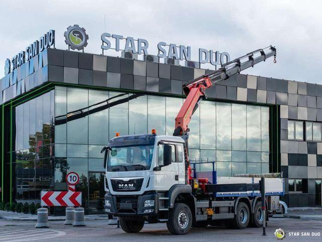 MAN TGS 26.400 6x6 PALFINGER PK 33002 EH Crane Kran - Kamion sa tovarnim sandukom, Kamion sa dizalicom: slika 1 MAN TGS 26.400 6x6 PALFINGER PK 33002 EH Crane Kran - Kamion sa tovarnim sandukom, Kamion sa dizalicom: slika 1