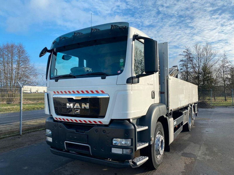 MAN TGS 26.440 6x2 HIAB 166 Ladekran Pritsche - Kamion sa tovarnim sandukom, Kamion sa dizalicom: slika 1 MAN TGS 26.440 6x2 HIAB 166 Ladekran Pritsche - Kamion sa tovarnim sandukom, Kamion sa dizalicom: slika 1