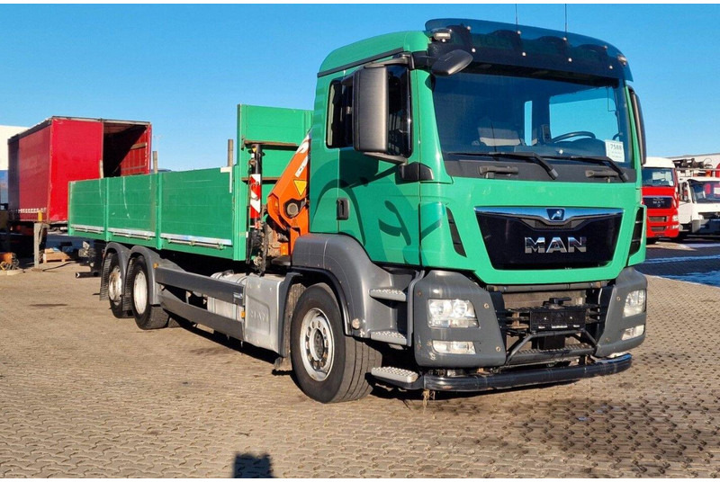 MAN TGS 26.460 6X2 Flatbed + Crane Atlas 172.3E-A4 + RC - Kamion sa tovarnim sandukom, Kamion sa dizalicom: slika 1 MAN TGS 26.460 6X2 Flatbed + Crane Atlas 172.3E-A4 + RC - Kamion sa tovarnim sandukom, Kamion sa dizalicom: slika 1