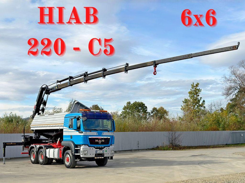 MAN TGS 26.480 * KIPPER * HIAB 220 - C5 + FUNK / 6x6 - Istovarivač, Kamion sa dizalicom: slika 1 MAN TGS 26.480 * KIPPER * HIAB 220 - C5 + FUNK / 6x6 - Istovarivač, Kamion sa dizalicom: slika 1