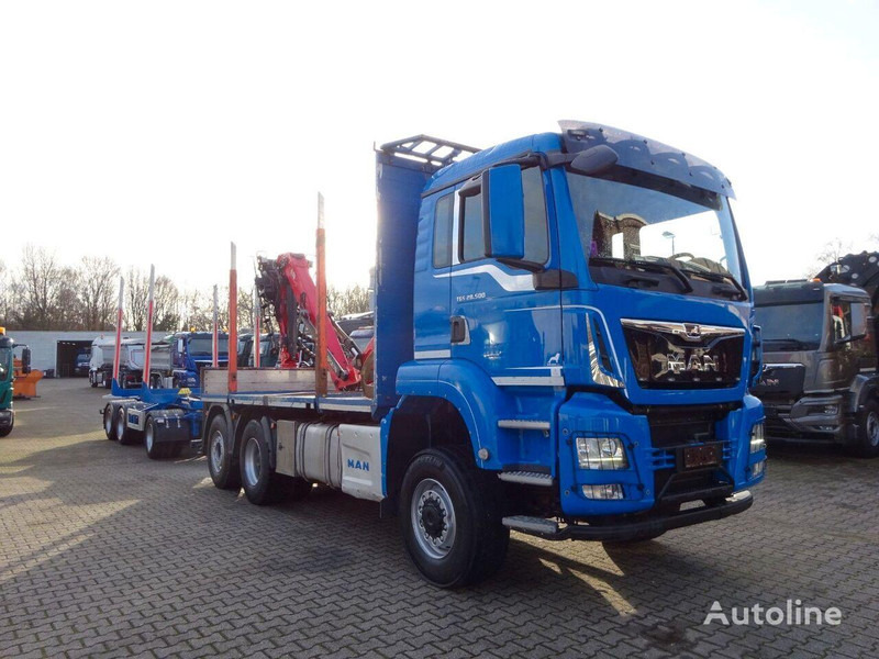 MAN TGS 28.500 6x4 Log truck + Crane Epsilon + Trailer - Šticar, Kamion sa dizalicom: slika 2 MAN TGS 28.500 6x4 Log truck + Crane Epsilon + Trailer - Šticar, Kamion sa dizalicom: slika 2