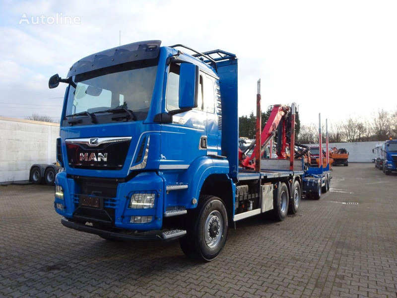MAN TGS 28.500 6x4 Log truck + Crane Epsilon + Trailer - Šticar, Kamion sa dizalicom: slika 1 MAN TGS 28.500 6x4 Log truck + Crane Epsilon + Trailer - Šticar, Kamion sa dizalicom: slika 1