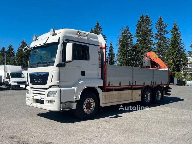 MAN TGS 33.500 - Flatbed+crane 6x4 - Kamion sa tovarnim sandukom, Kamion sa dizalicom: slika 1 MAN TGS 33.500 - Flatbed+crane 6x4 - Kamion sa tovarnim sandukom, Kamion sa dizalicom: slika 1