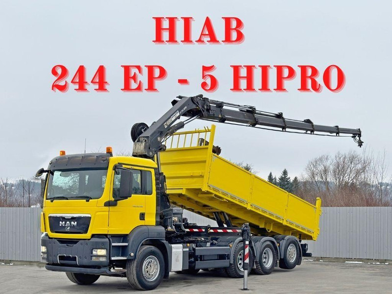 MAN TGS 35.400 * HIAB 244 EP - 5 HIPRO + FUNK * 8x4 - Kamion sa tovarnim sandukom, Kamion sa dizalicom: slika 1 MAN TGS 35.400 * HIAB 244 EP - 5 HIPRO + FUNK * 8x4 - Kamion sa tovarnim sandukom, Kamion sa dizalicom: slika 1