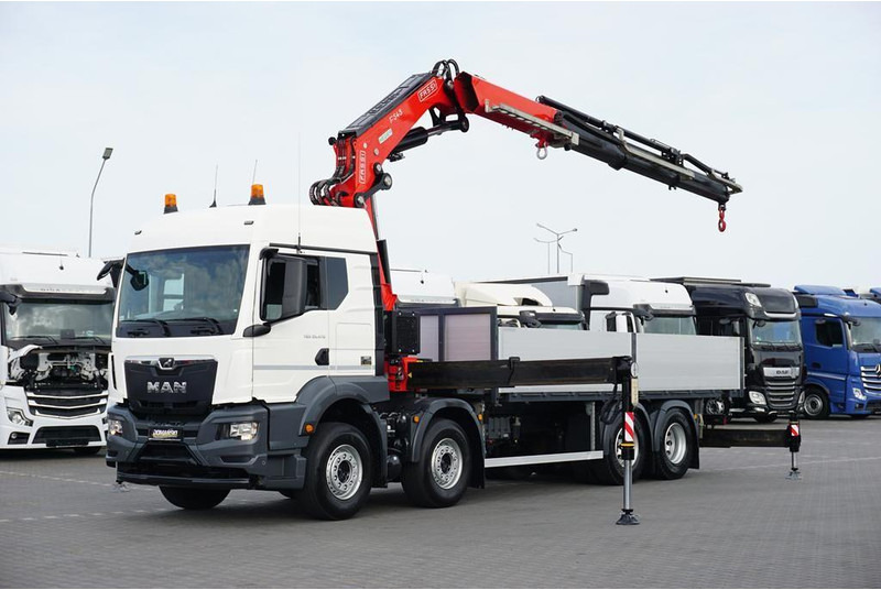 MAN TGS / 35.470 / E 6 / SKRZYNIOWY + HDS / FASSI F 545 / ŁAD. 13 10 - Kamion sa tovarnim sandukom, Kamion sa dizalicom: slika 1 MAN TGS / 35.470 / E 6 / SKRZYNIOWY + HDS / FASSI F 545 / ŁAD. 13 10 - Kamion sa tovarnim sandukom, Kamion sa dizalicom: slika 1