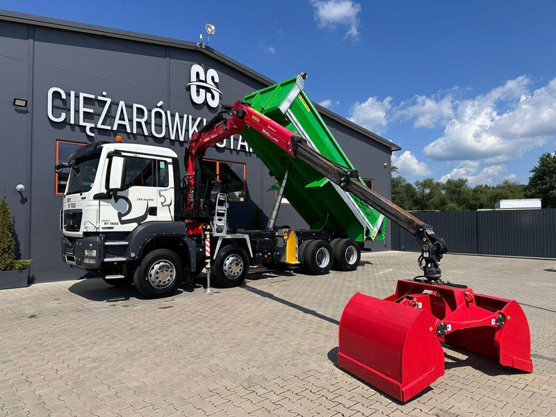 MAN TGS TGX 35.400 // 8x4 // E5 // wywrotka kiper + HDS z czerpakiem - Istovarivač, Kamion sa dizalicom: slika 1 MAN TGS TGX 35.400 // 8x4 // E5 // wywrotka kiper + HDS z czerpakiem - Istovarivač, Kamion sa dizalicom: slika 1