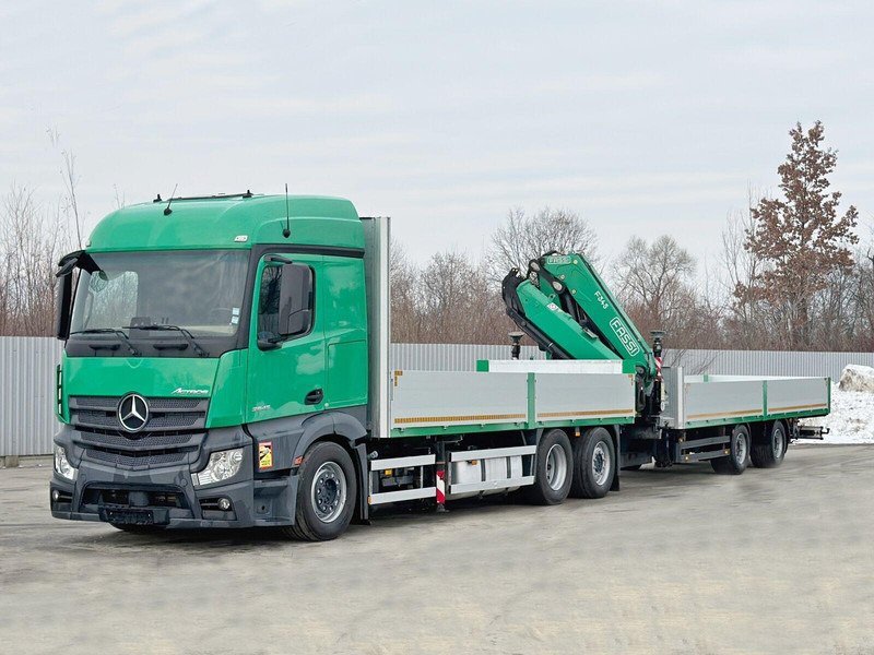 Mercedes-Benz ACTROS 2645 * FASSI F345.24 + FUNK + Anhänger - Kamion sa tovarnim sandukom, Kamion sa dizalicom: slika 4 Mercedes-Benz ACTROS 2645 * FASSI F345.24 + FUNK + Anhänger - Kamion sa tovarnim sandukom, Kamion sa dizalicom: slika 4