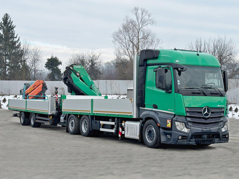 Mercedes-Benz ACTROS 2645 * FASSI F345.24 + FUNK + Anhänger - Kamion sa tovarnim sandukom, Kamion sa dizalicom: slika 3 Mercedes-Benz ACTROS 2645 * FASSI F345.24 + FUNK + Anhänger - Kamion sa tovarnim sandukom, Kamion sa dizalicom: slika 3