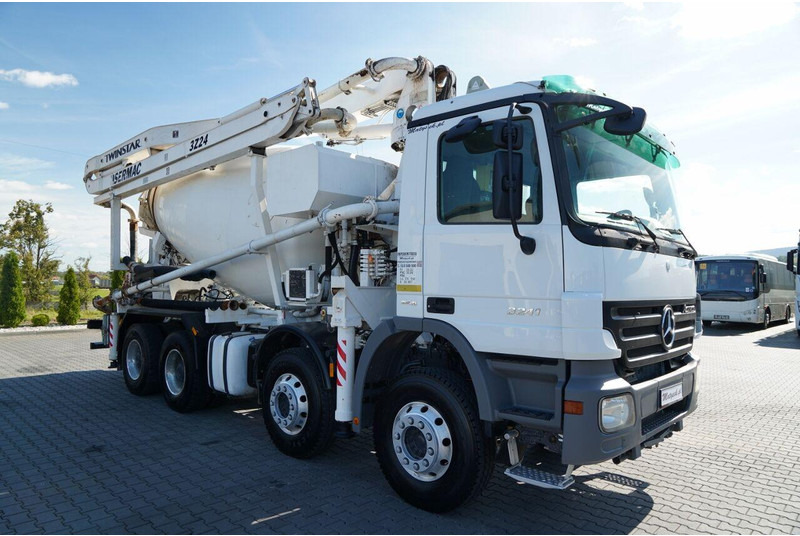 Mercedes-Benz ACTROS 3241 / POMPOGRUSZKA / 8X4 / BETONIARKA + POMPA SERMAC 3Z2 - Mikser za beton: slika 2 Mercedes-Benz ACTROS 3241 / POMPOGRUSZKA / 8X4 / BETONIARKA + POMPA SERMAC 3Z2 - Mikser za beton: slika 2