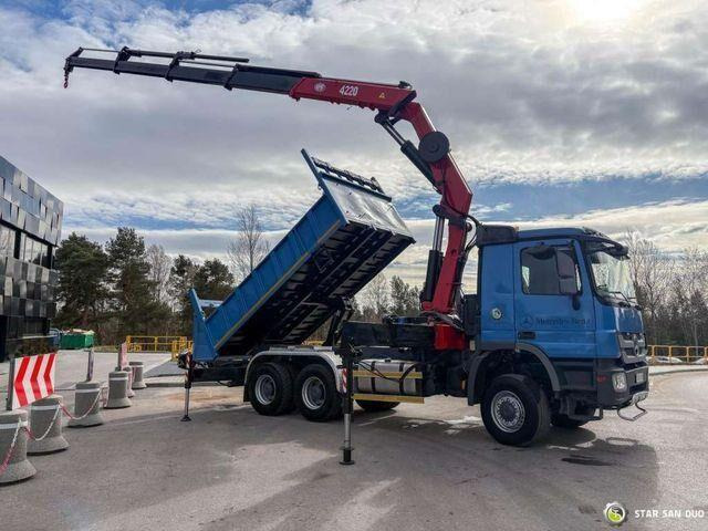 Mercedes-Benz ACTROS 3341 6x6 HMF 4220 K4 CRANE KIPPER - Istovarivač, Kamion sa dizalicom: slika 1 Mercedes-Benz ACTROS 3341 6x6 HMF 4220 K4 CRANE KIPPER - Istovarivač, Kamion sa dizalicom: slika 1