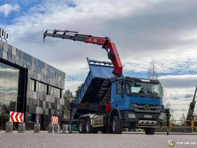 Mercedes-Benz ACTROS 3341 6x6 HMF 4220 K4 CRANE KIPPER - Istovarivač, Kamion sa dizalicom: slika 3 Mercedes-Benz ACTROS 3341 6x6 HMF 4220 K4 CRANE KIPPER - Istovarivač, Kamion sa dizalicom: slika 3