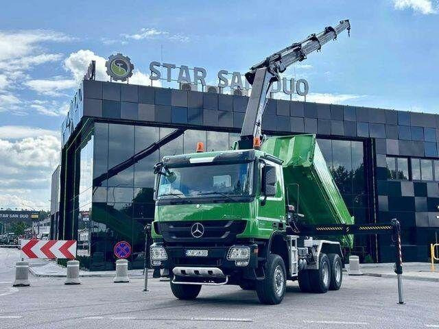 Mercedes-Benz ACTROS 3346 6x6 HIAB 244EP-4 Crane Kipper - Istovarivač, Kamion sa dizalicom: slika 1 Mercedes-Benz ACTROS 3346 6x6 HIAB 244EP-4 Crane Kipper - Istovarivač, Kamion sa dizalicom: slika 1