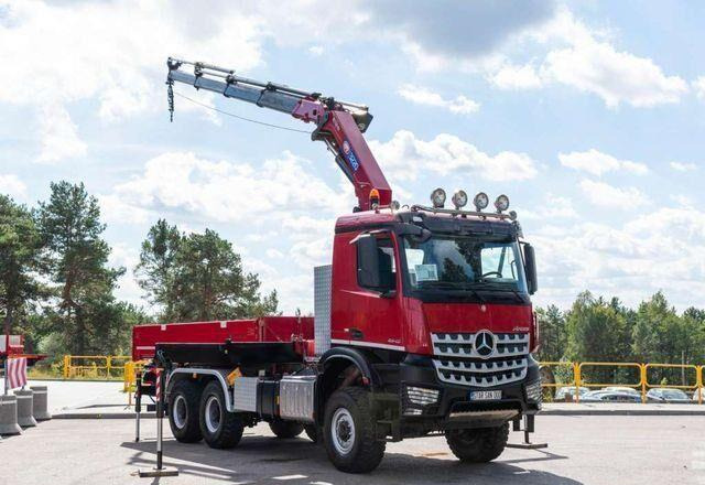 Mercedes-Benz AROCS 3345 6x6 HMF 3220 K hds Crane tipper - Istovarivač, Kamion sa dizalicom: slika 2 Mercedes-Benz AROCS 3345 6x6 HMF 3220 K hds Crane tipper - Istovarivač, Kamion sa dizalicom: slika 2