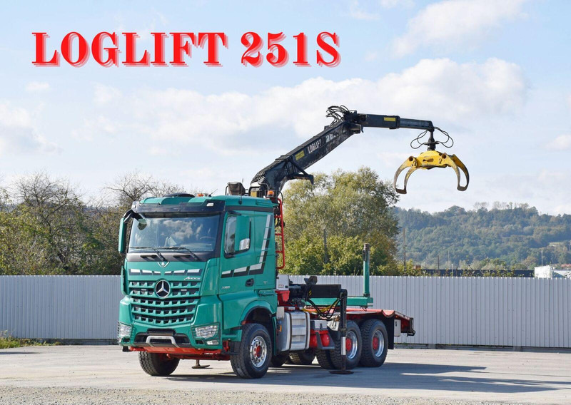 Mercedes-Benz AROCS 3363 *HOLZTRANSPORTER * LOGLIFT 251S /6x4 - Šticar, Kamion sa dizalicom: slika 1 Mercedes-Benz AROCS 3363 *HOLZTRANSPORTER * LOGLIFT 251S /6x4 - Šticar, Kamion sa dizalicom: slika 1
