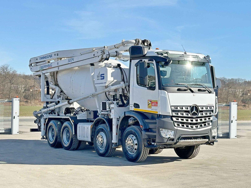 Mercedes-Benz AROCS 3743 * Betonpumpe + FUNK * 8x4 * TOP - Mikser za beton: slika 1 Mercedes-Benz AROCS 3743 * Betonpumpe + FUNK * 8x4 * TOP - Mikser za beton: slika 1