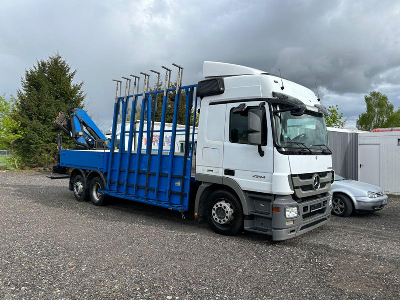 Mercedes-Benz Actros 2544 Glastransporter mit Palfinger Kran - Kamion sa tovarnim sandukom, Kamion sa dizalicom: slika 1 Mercedes-Benz Actros 2544 Glastransporter mit Palfinger Kran - Kamion sa tovarnim sandukom, Kamion sa dizalicom: slika 1
