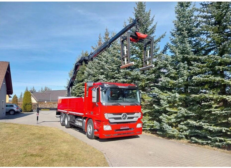 Mercedes-Benz Actros 2546 6x2 Flatbed + Crane HIAB 166 K + RC - Kamion sa tovarnim sandukom, Kamion sa dizalicom: slika 3 Mercedes-Benz Actros 2546 6x2 Flatbed + Crane HIAB 166 K + RC - Kamion sa tovarnim sandukom, Kamion sa dizalicom: slika 3