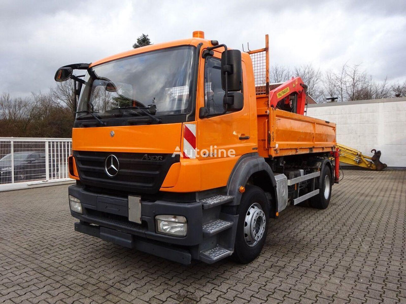 Mercedes-Benz Axor 1833 - 2 way tipper+crane - Istovarivač, Kamion sa dizalicom: slika 1 Mercedes-Benz Axor 1833 - 2 way tipper+crane - Istovarivač, Kamion sa dizalicom: slika 1