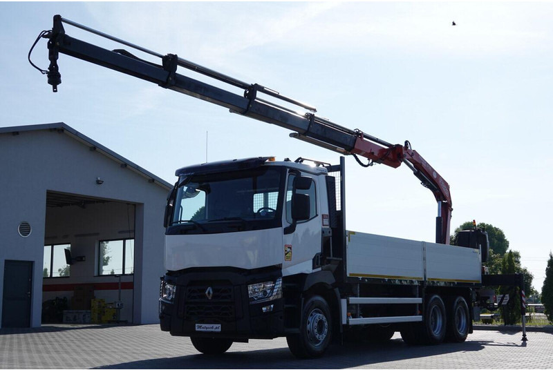 Renault C 380 / 6X4 / SKRZYNIOWY 6.4 M / + HDS FASSI F175A / MAX UDŹWIG - Kamion sa tovarnim sandukom, Kamion sa dizalicom: slika 4 Renault C 380 / 6X4 / SKRZYNIOWY 6.4 M / + HDS FASSI F175A / MAX UDŹWIG - Kamion sa tovarnim sandukom, Kamion sa dizalicom: slika 4