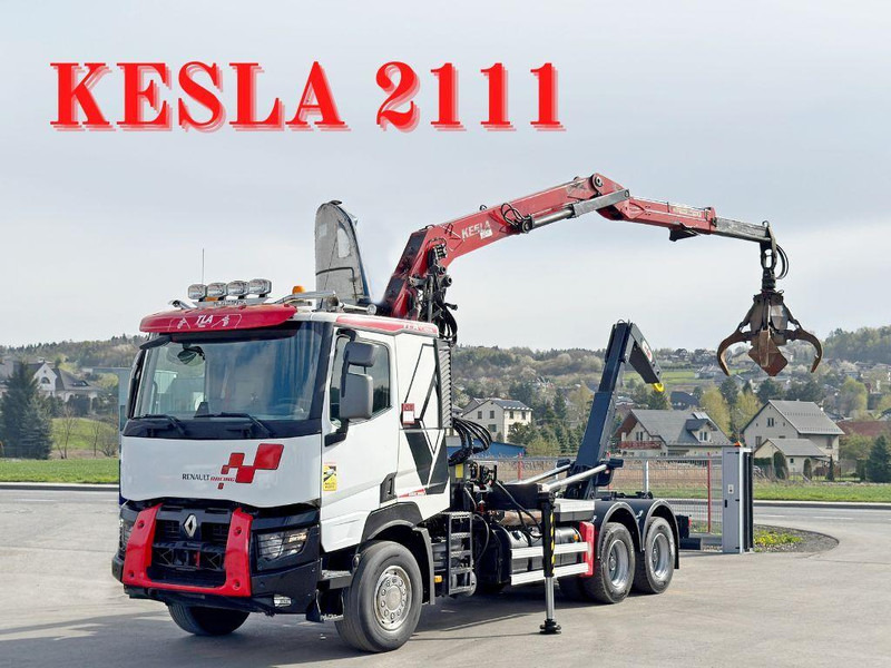 Renault C520 * ABROLLKIPPER 4,80 m * KESLA * 6x4! - Kamion sa hidrauličnom kukom, Kamion sa dizalicom: slika 1 Renault C520 * ABROLLKIPPER 4,80 m * KESLA * 6x4! - Kamion sa hidrauličnom kukom, Kamion sa dizalicom: slika 1