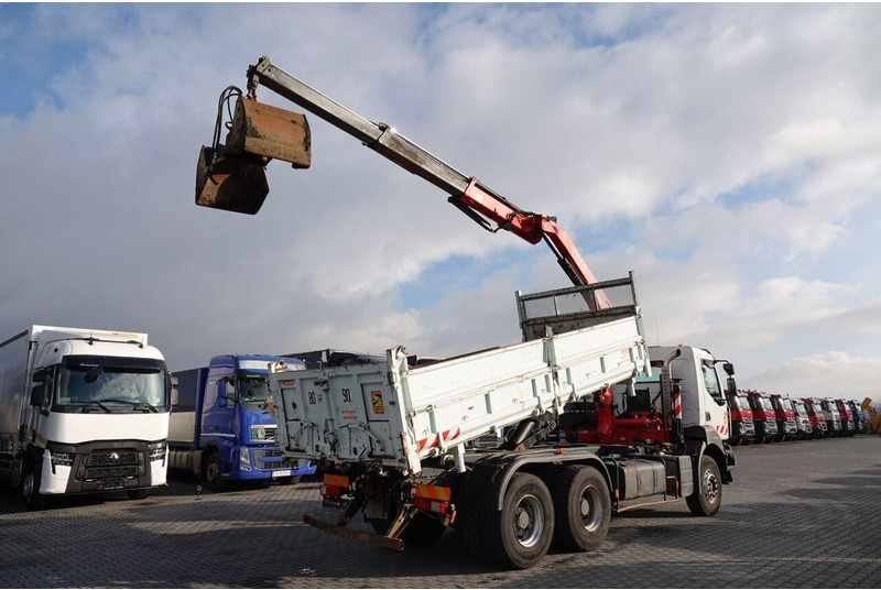 Renault KERAX 410 / 6x4 / WYWROTKA + HDS FASSI F150 / HYDROBURTA / BORDM - Istovarivač, Kamion sa dizalicom: slika 5 Renault KERAX 410 / 6x4 / WYWROTKA + HDS FASSI F150 / HYDROBURTA / BORDM - Istovarivač, Kamion sa dizalicom: slika 5