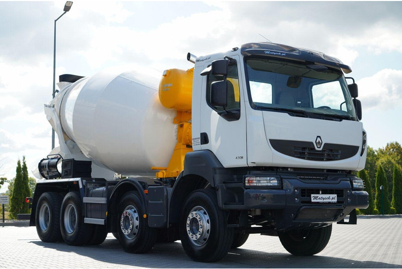 Renault KERAX 430 DXI / EURO 5 / 8X4 / BETONOMIESZARKA / 9 m3 / SCHWING - Mikser za beton: slika 1 Renault KERAX 430 DXI / EURO 5 / 8X4 / BETONOMIESZARKA / 9 m3 / SCHWING - Mikser za beton: slika 1