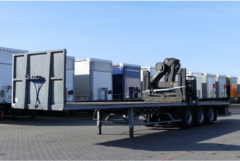 Samro NACZEPA PLATFORMA + HDS HIAB R 150 / DO BUDOWLANKI / PODŁOGA SZY - Plato poluprikolica: slika 1 Samro NACZEPA PLATFORMA + HDS HIAB R 150 / DO BUDOWLANKI / PODŁOGA SZY - Plato poluprikolica: slika 1