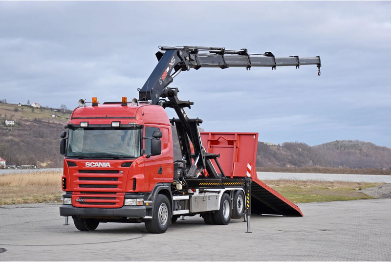Scania G 400 - Kamion sa kablovskim sistemom, Kamion sa dizalicom: slika 2 Scania G 400 - Kamion sa kablovskim sistemom, Kamion sa dizalicom: slika 2