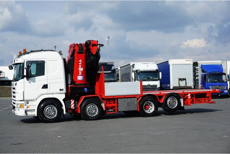 Scania G 480 / 8 X 2 / SKRZYNIOWY + HDS / HMF THOR - O K6 + JIB FJ 2000 - Kamion sa tovarnim sandukom, Kamion sa dizalicom: slika 4 Scania G 480 / 8 X 2 / SKRZYNIOWY + HDS / HMF THOR - O K6 + JIB FJ 2000 - Kamion sa tovarnim sandukom, Kamion sa dizalicom: slika 4