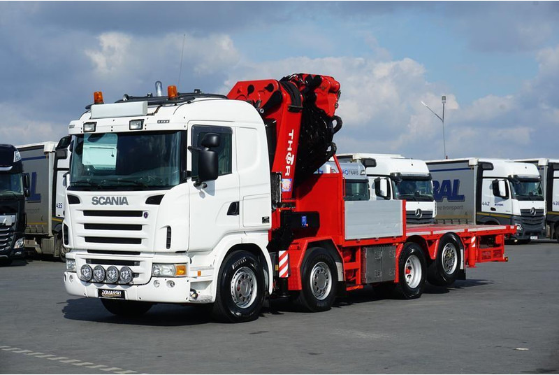 Scania G 480 / 8 X 2 / SKRZYNIOWY + HDS / HMF THOR - O K6 + JIB FJ 2000 - Kamion sa tovarnim sandukom, Kamion sa dizalicom: slika 3 Scania G 480 / 8 X 2 / SKRZYNIOWY + HDS / HMF THOR - O K6 + JIB FJ 2000 - Kamion sa tovarnim sandukom, Kamion sa dizalicom: slika 3