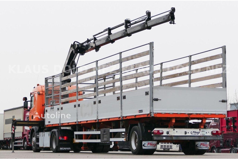 Scania R 410 - Flatbed+crane - Kamion sa tovarnim sandukom, Kamion sa dizalicom: slika 4 Scania R 410 - Flatbed+crane - Kamion sa tovarnim sandukom, Kamion sa dizalicom: slika 4