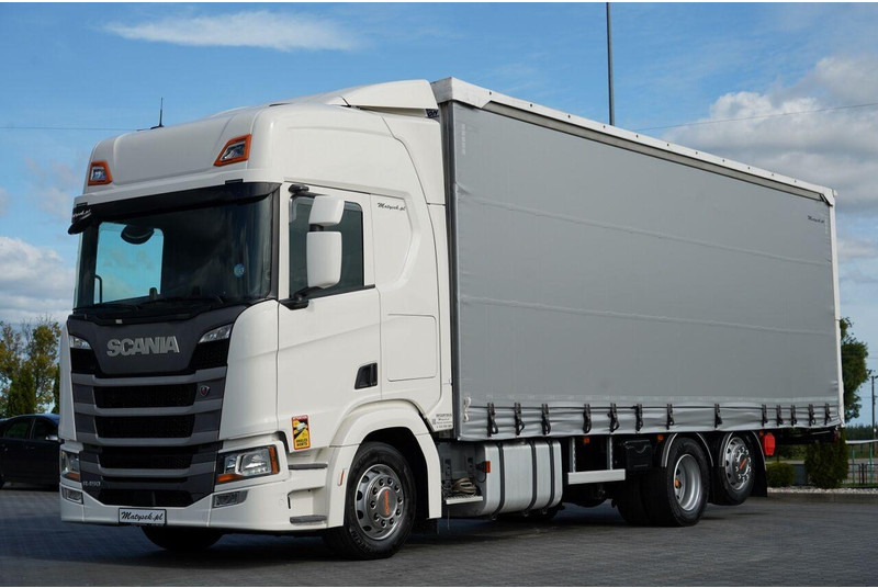 Scania R 450 / MEGA / 6x2 / FIRANKA - 8,2 m / SOLÓWKA / OŚ PODNOSZONA / - Kamion sa ceradom: slika 1 Scania R 450 / MEGA / 6x2 / FIRANKA - 8,2 m / SOLÓWKA / OŚ PODNOSZONA / - Kamion sa ceradom: slika 1