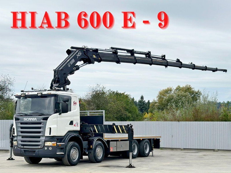 Scania R 620*PLATFORM 6,45m*HIAB 600 E - 9 + FUNK / 8x4 - Kamion sa tovarnim sandukom, Kamion sa dizalicom: slika 1 Scania R 620*PLATFORM 6,45m*HIAB 600 E - 9 + FUNK / 8x4 - Kamion sa tovarnim sandukom, Kamion sa dizalicom: slika 1