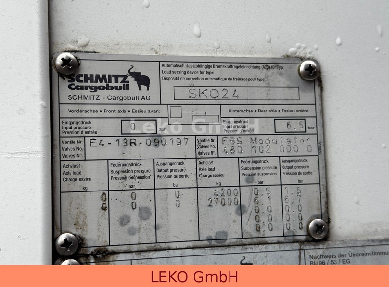 Poluprikolica sa zatvorenim sandukom Schmitz Cargobull SKO 24: slika 14