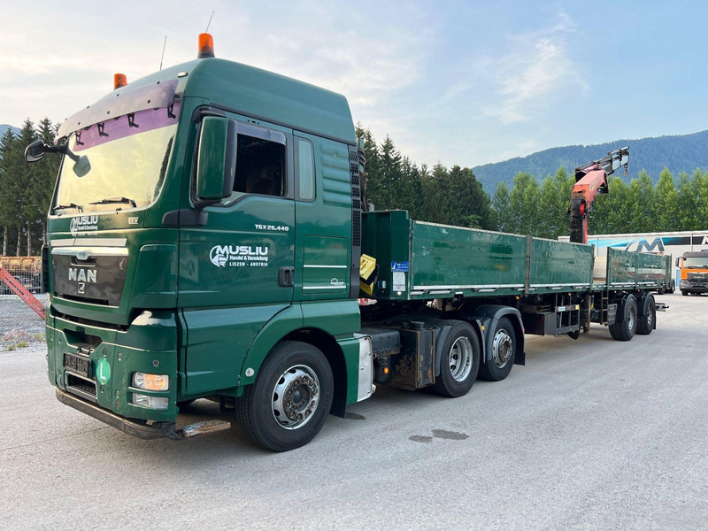 MAN TGX 26.440 6x2 + Flatbed semi trailer + Crane PK26002 - Tegljač: slika 3 MAN TGX 26.440 6x2 + Flatbed semi trailer + Crane PK26002 - Tegljač: slika 3