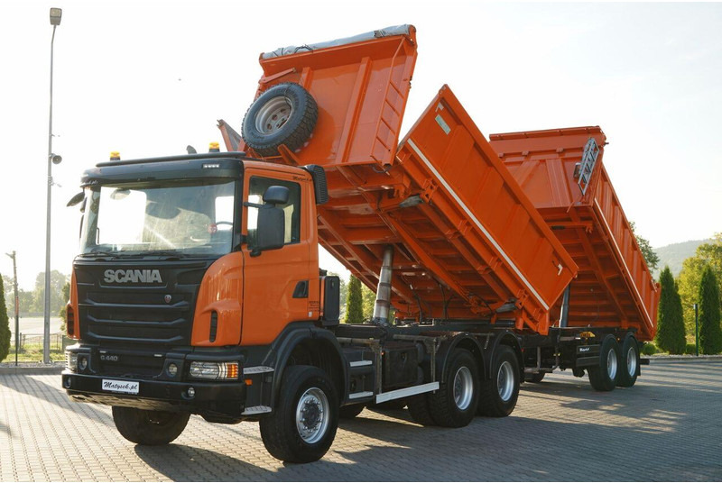 Scania G 440 / 6x6 / ZESTAW / WYWROTKA TRZY-STRONNA / 2X HYDROBURTA /PR - Tegljač: slika 2 Scania G 440 / 6x6 / ZESTAW / WYWROTKA TRZY-STRONNA / 2X HYDROBURTA /PR - Tegljač: slika 2