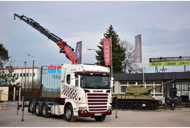 Scania R 480 8x4 FASSI 455 EURO 5 KRAN CRAN - Tegljač: slika 1 Scania R 480 8x4 FASSI 455 EURO 5 KRAN CRAN - Tegljač: slika 1