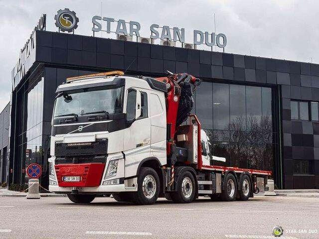 Volvo FH 550 8x2 HMF 8520 FLY JIB Winch Crane Euro 6 - Kamion sa tovarnim sandukom, Kamion sa dizalicom: slika 4 Volvo FH 550 8x2 HMF 8520 FLY JIB Winch Crane Euro 6 - Kamion sa tovarnim sandukom, Kamion sa dizalicom: slika 4