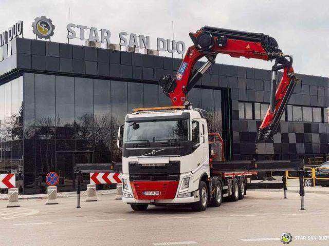 Volvo FH 550 8x2 HMF 8520 FLY JIB Winch Crane Euro 6 - Kamion sa tovarnim sandukom, Kamion sa dizalicom: slika 2 Volvo FH 550 8x2 HMF 8520 FLY JIB Winch Crane Euro 6 - Kamion sa tovarnim sandukom, Kamion sa dizalicom: slika 2